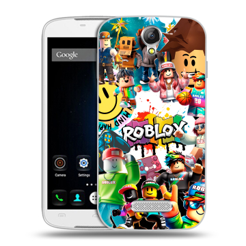 Силиконовый чехол на Doogee X6 с принтом Roblox Роблокс Силиконовый чехол на Doogee X6 с принтом Roblox Роблокс