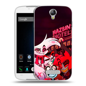 Силиконовый чехол на Doogee X6 с принтом Hazbin Hotel Отель Хазбин Силиконовый чехол на Doogee X6 с принтом Hazbin Hotel Отель Хазбин