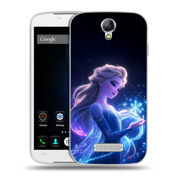 Силиконовый чехол на Doogee X6 с принтом Холодное сердце Frozen Силиконовый чехол на Doogee X6 с принтом Холодное сердце Frozen