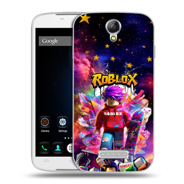 Силиконовый чехол на Doogee X6 с принтом Roblox Роблокс Силиконовый чехол на Doogee X6 с принтом Roblox Роблокс