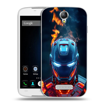 Силиконовый чехол на Doogee X6 с принтом IronMan Железный человек