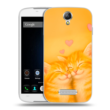 Силиконовый чехол на Doogee X6 с принтом Милые котята Силиконовый чехол на Doogee X6 с принтом Милые котята