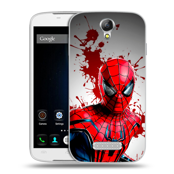 Силиконовый чехол на Doogee X6 с принтом Spiderman Человек паук Силиконовый чехол на Doogee X6 с принтом Spiderman Человек паук
