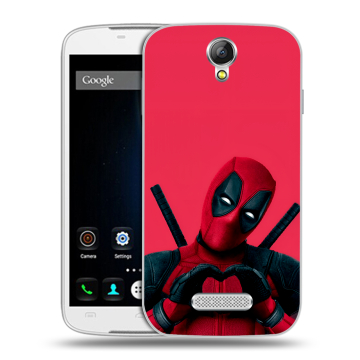 Силиконовый чехол на Doogee X6 с принтом Дедпул Deadpool