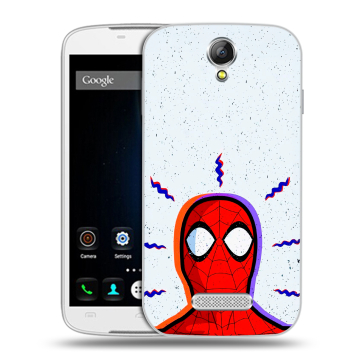 Силиконовый чехол на Doogee X6 с принтом Spiderman Человек паук