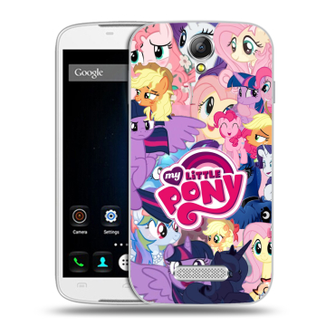 Силиконовый чехол на Doogee X6 с принтом My little pony Дружба чудо
