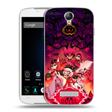 Силиконовый чехол на Doogee X6 с принтом Hazbin Hotel Отель Хазбин Силиконовый чехол на Doogee X6 с принтом Hazbin Hotel Отель Хазбин