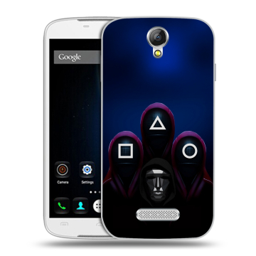 Силиконовый чехол на Doogee X6 с принтом Игра Кальмара