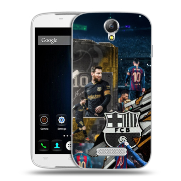 Силиконовый чехол на Doogee X6 с принтом Messi Barcelona Силиконовый чехол на Doogee X6 с принтом Messi Barcelona