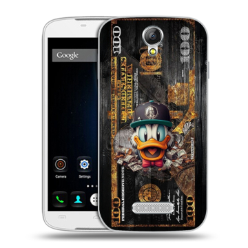 Силиконовый чехол на Doogee X6 с принтом Дональд Дак Доллар Силиконовый чехол на Doogee X6 с принтом Дональд Дак Доллар