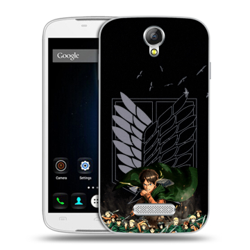 Силиконовый чехол на Doogee X6 с принтом Атака титанов Силиконовый чехол на Doogee X6 с принтом Атака титанов