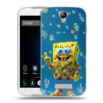 Силиконовый чехол на Doogee X6 с принтом Спанч боб Спанчбоб Силиконовый чехол на Doogee X6 с принтом Спанч боб Спанчбоб