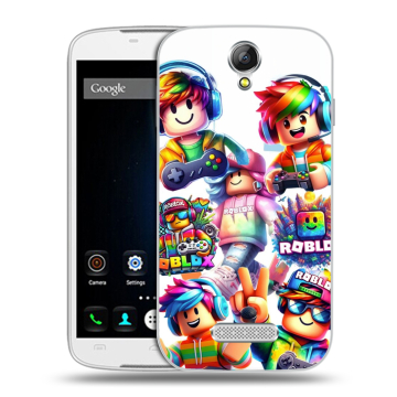 Силиконовый чехол на Doogee X6 с принтом Roblox Роблокс Силиконовый чехол на Doogee X6 с принтом Roblox Роблокс