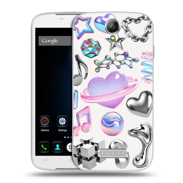 Силиконовый чехол на Doogee X6 с принтом Y2K Силиконовый чехол на Doogee X6 с принтом Y2K