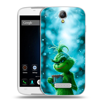 Силиконовый чехол на Doogee X6 с принтом Новый год гринч