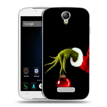 Силиконовый чехол на Doogee X6 с принтом Новый год Гринч
