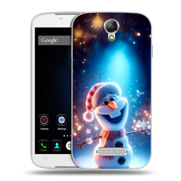 Силиконовый чехол на Doogee X6 с принтом Новый год