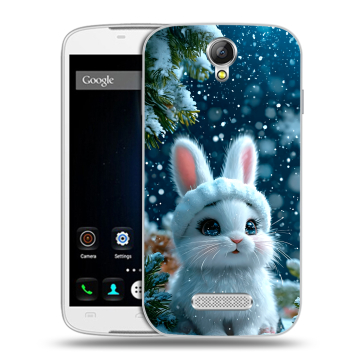 Силиконовый чехол на Doogee X6 с принтом Новый год