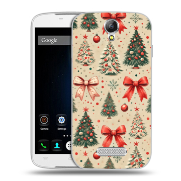 Силиконовый чехол на Doogee X6 с принтом Новый год Силиконовый чехол на Doogee X6 с принтом Новый год