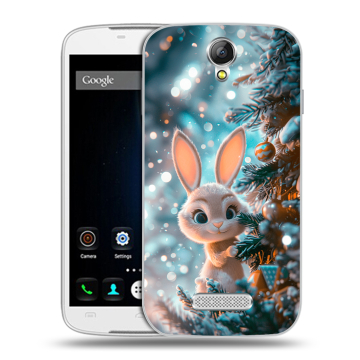 Силиконовый чехол на Doogee X6 с принтом Новый год Силиконовый чехол на Doogee X6 с принтом Новый год