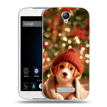 Силиконовый чехол на Doogee X6 с принтом Новый год