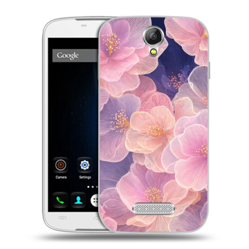 Силиконовый чехол на Doogee X6 с принтом женский