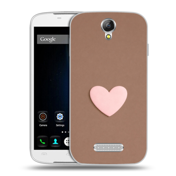 Силиконовый чехол на Doogee X6 с принтом женский