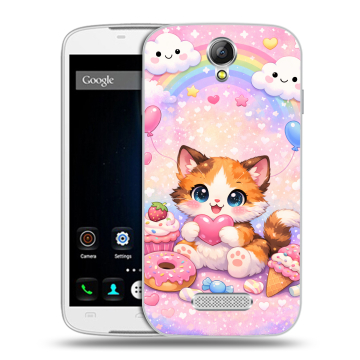 Силиконовый чехол на Doogee X6 с принтом для девочек Силиконовый чехол на Doogee X6 с принтом для девочек