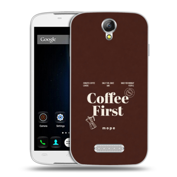 Силиконовый чехол на Doogee X6 с принтом женский Силиконовый чехол на Doogee X6 с принтом женский
