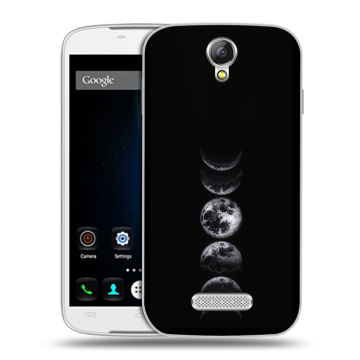 Силиконовый чехол на Doogee X6 с принтом женский