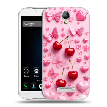 Силиконовый чехол на Doogee X6 с принтом для девочек Силиконовый чехол на Doogee X6 с принтом для девочек