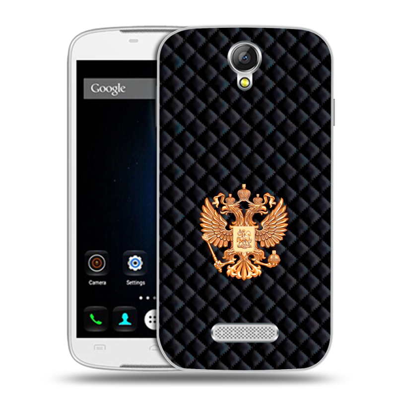 Силиконовый чехол на Doogee X6 с принтом Герб России принт Силиконовый чехол на Doogee X6 с принтом Герб России принт
