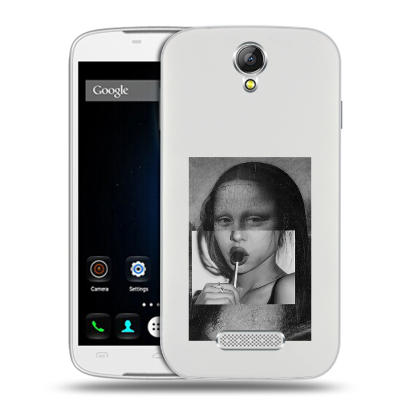 Силиконовый чехол на Doogee X6 с принтом Мона Лиза Силиконовый чехол на Doogee X6 с принтом Мона Лиза