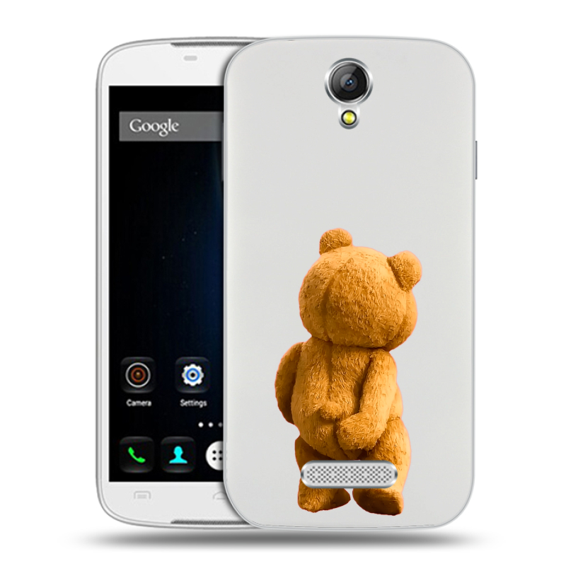Силиконовый чехол на Doogee X6 с принтом Медведь Силиконовый чехол на Doogee X6 с принтом Медведь