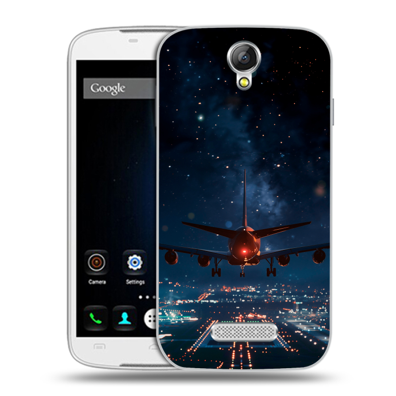 Силиконовый чехол на Doogee X6 с принтом самолет Силиконовый чехол на Doogee X6 с принтом самолет