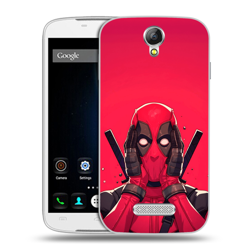 Силиконовый чехол на Doogee X6 с принтом Дедпул Deadpool Силиконовый чехол на Doogee X6 с принтом Дедпул Deadpool