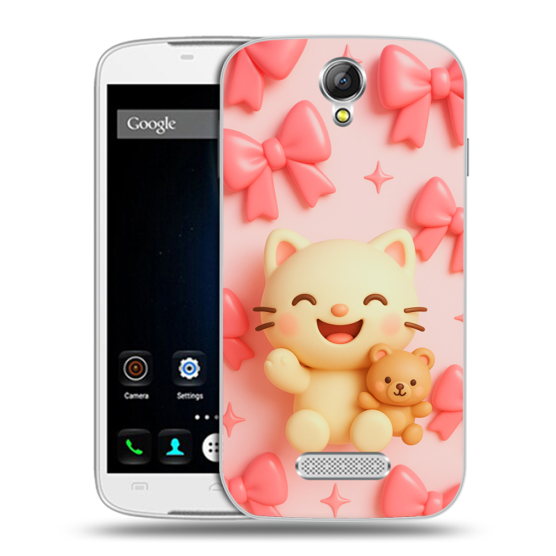 Силиконовый чехол на Doogee X6 с принтом для девочек Силиконовый чехол на Doogee X6 с принтом для девочек