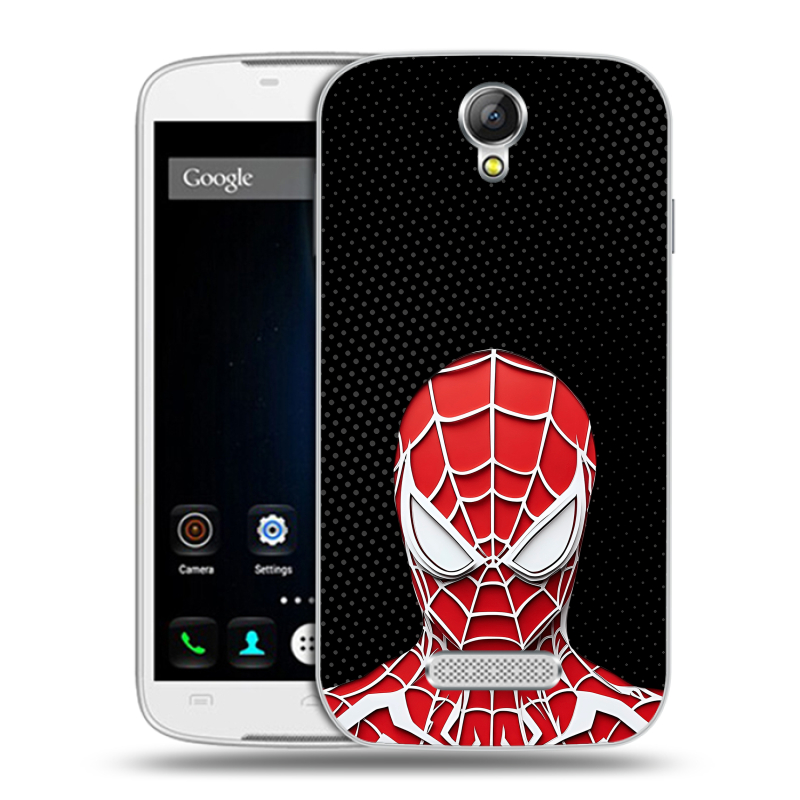 Силиконовый чехол на Doogee X6 с принтом человек паук spiderman Силиконовый чехол на Doogee X6 с принтом человек паук spiderman