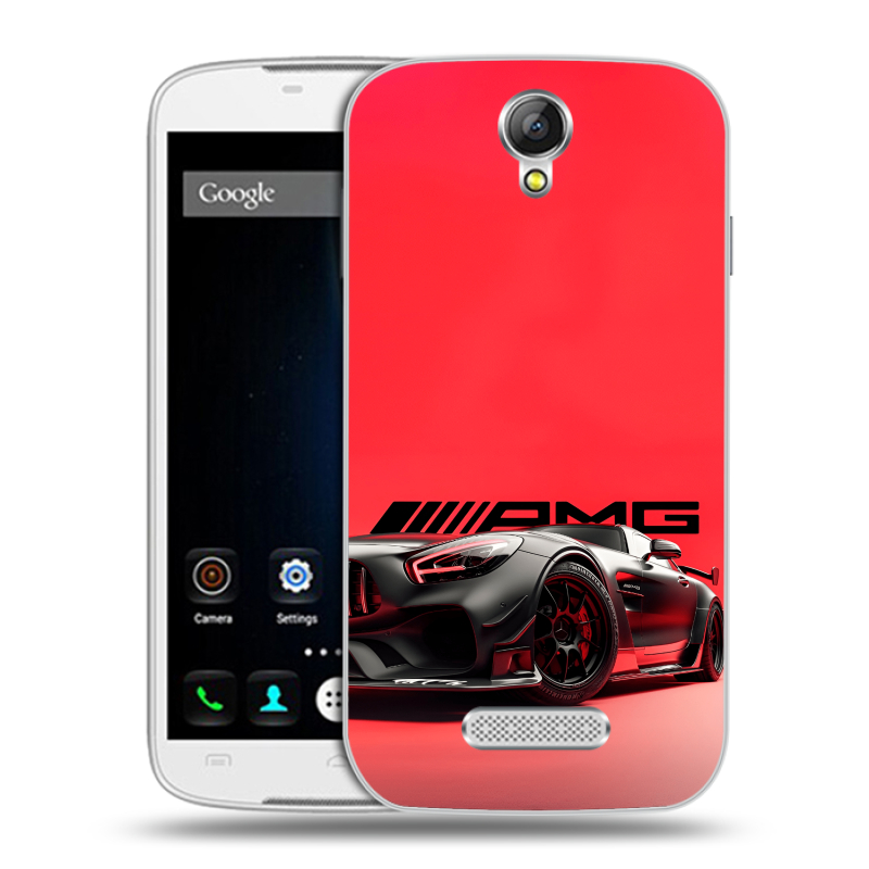 Силиконовый чехол на Doogee X6 с принтом Мерседес Mercedes AMG Силиконовый чехол на Doogee X6 с принтом Мерседес Mercedes AMG