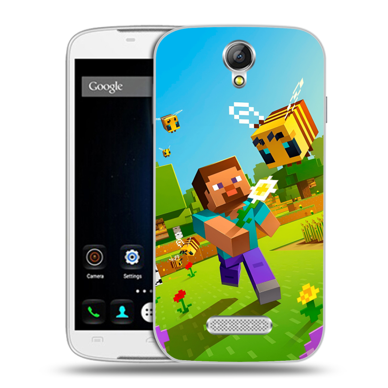 Силиконовый чехол на Doogee X6 с принтом Майнкрафт Minecraft Силиконовый чехол на Doogee X6 с принтом Майнкрафт Minecraft