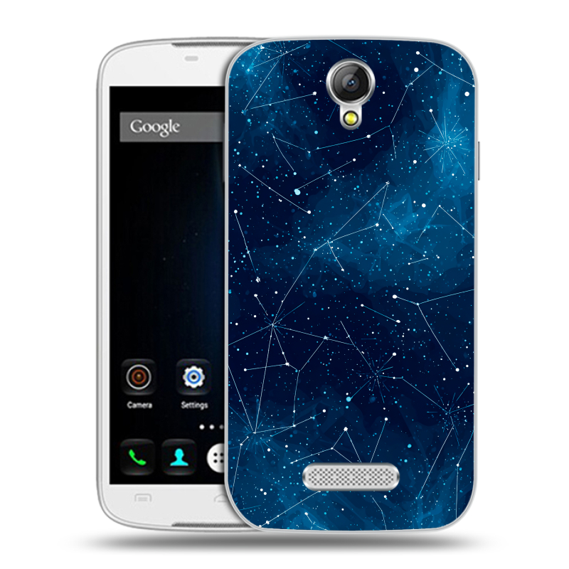 Силиконовый чехол на Doogee X6 с принтом Космос звезды Силиконовый чехол на Doogee X6 с принтом Космос звезды