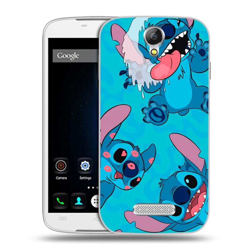 Силиконовый чехол на Doogee X6 с принтом Лило и Стич Силиконовый чехол на Doogee X6 с принтом Лило и Стич
