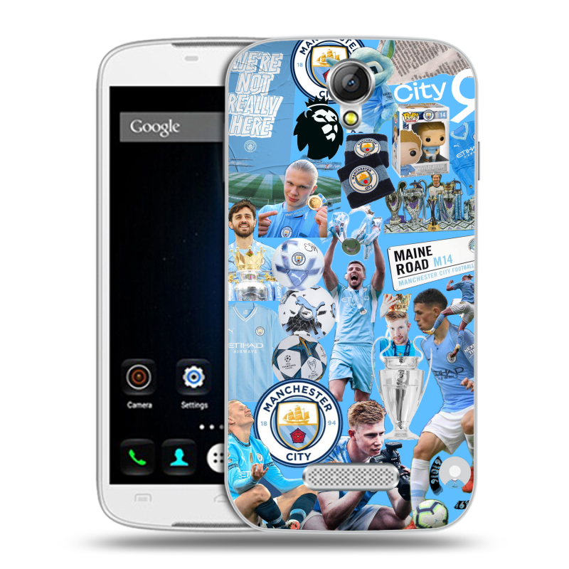 Силиконовый чехол на Doogee X6 с принтом Man City Манчестер Сити Силиконовый чехол на Doogee X6 с принтом Man City Манчестер Сити