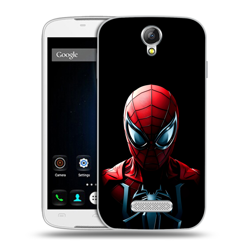 Силиконовый чехол на Doogee X6 с принтом Spiderman Человек паук Силиконовый чехол на Doogee X6 с принтом Spiderman Человек паук