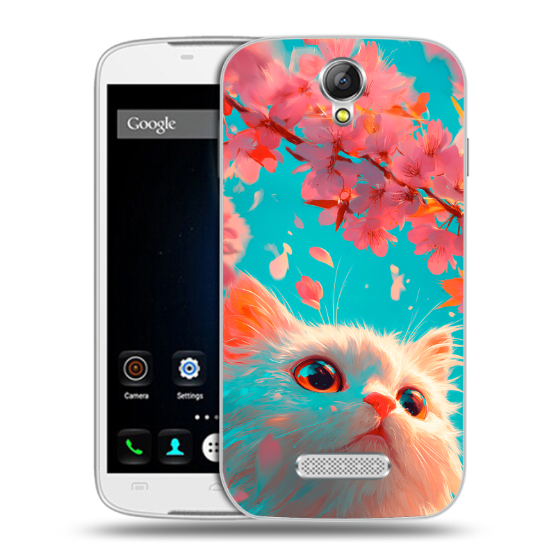 Силиконовый чехол на Doogee X6 с принтом Красивый кот Силиконовый чехол на Doogee X6 с принтом Красивый кот