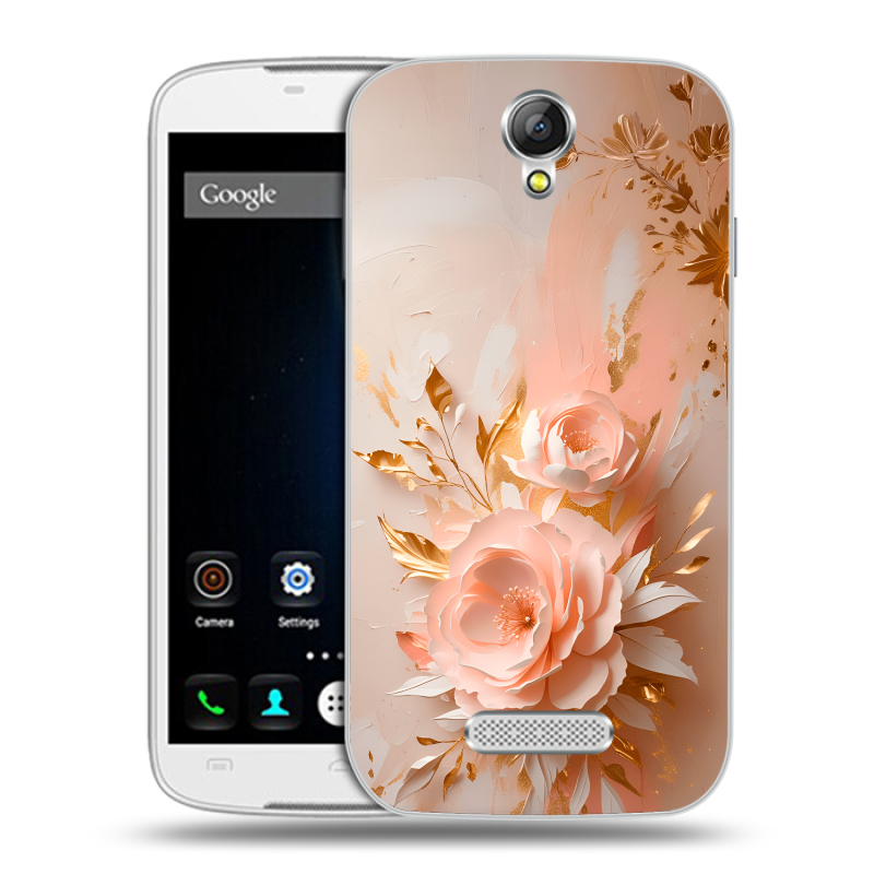 Силиконовый чехол на Doogee X6 с принтом женский Силиконовый чехол на Doogee X6 с принтом женский