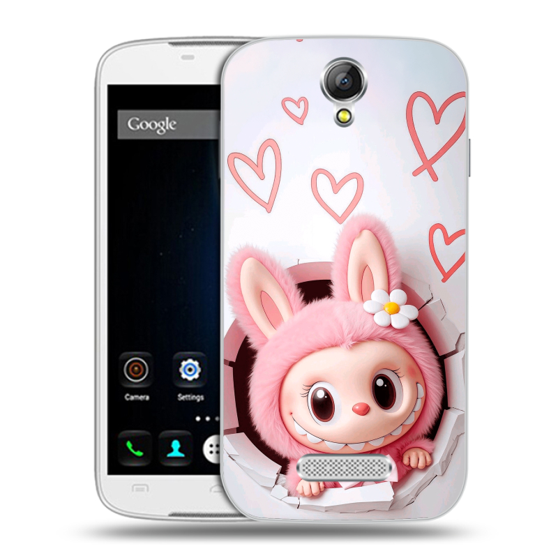 Силиконовый чехол на Doogee X6 с принтом Labubu Лабубу Силиконовый чехол на Doogee X6 с принтом Labubu Лабубу