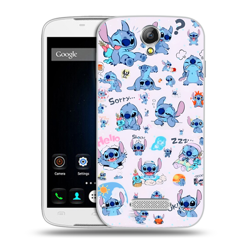 Силиконовый чехол на Doogee X6 с принтом Лило и Стич Силиконовый чехол на Doogee X6 с принтом Лило и Стич