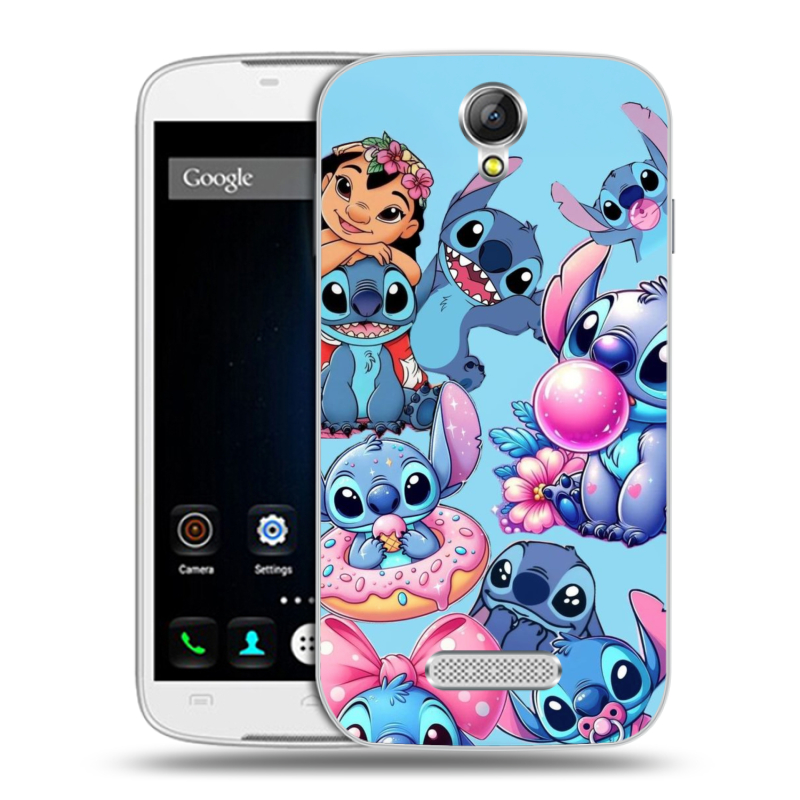 Силиконовый чехол на Doogee X6 с принтом Лило и Стич Силиконовый чехол на Doogee X6 с принтом Лило и Стич