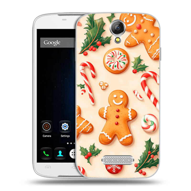 Силиконовый чехол на Doogee X6 с принтом Новый год Силиконовый чехол на Doogee X6 с принтом Новый год